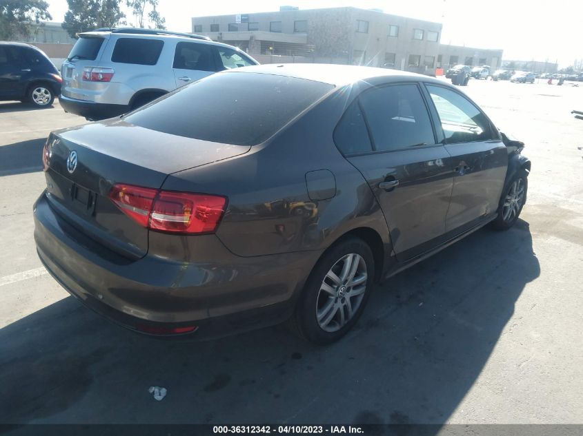 2015 VOLKSWAGEN JETTA SEDAN 2.0L S - 3VW1K7AJ7FM242415