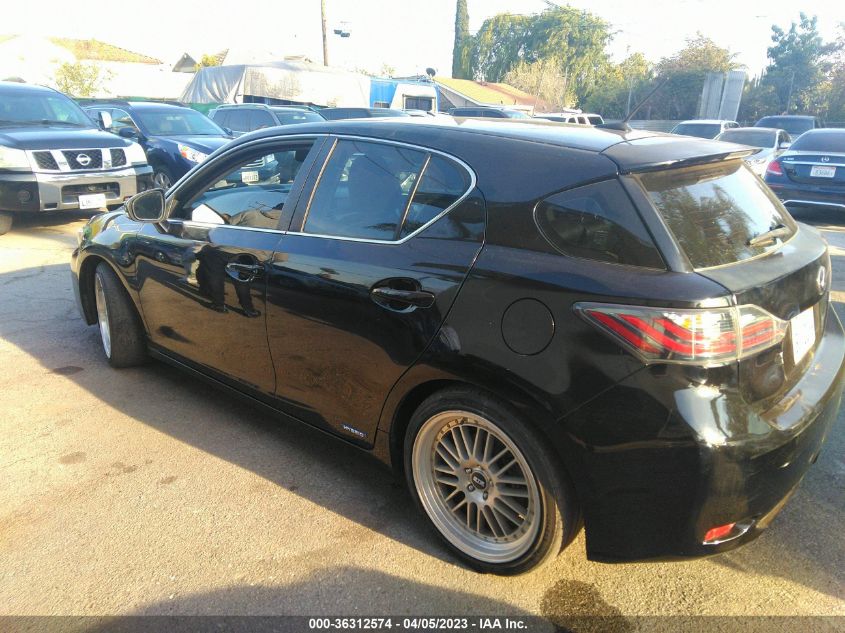 2013 LEXUS CT 200H HYBRID - JTHKD5BH2D2138046