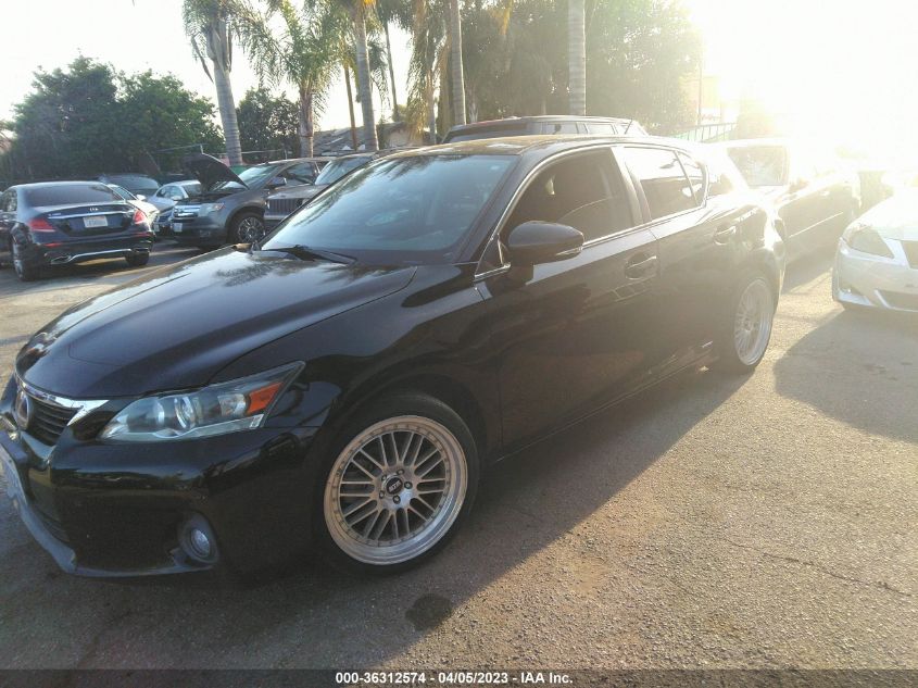 2013 LEXUS CT 200H HYBRID - JTHKD5BH2D2138046