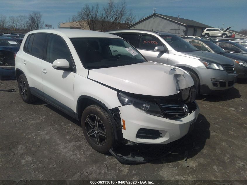 2014 VOLKSWAGEN TIGUAN S - WVGAV3AX7EW522370