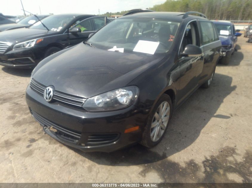 2014 VOLKSWAGEN JETTA SPORTWAGEN TDI W/SUNROOF - 3VWPL7AJ5EM601427