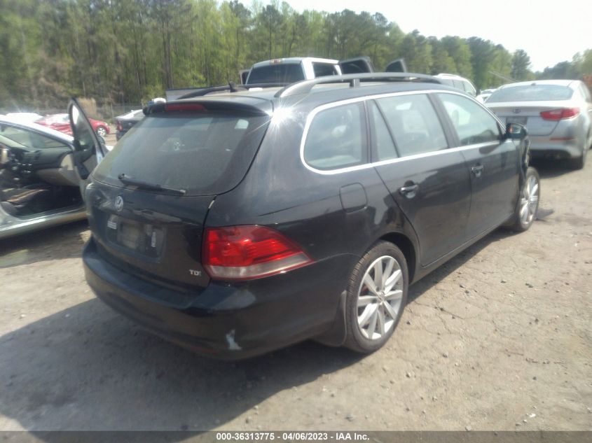 2014 VOLKSWAGEN JETTA SPORTWAGEN TDI W/SUNROOF - 3VWPL7AJ5EM601427