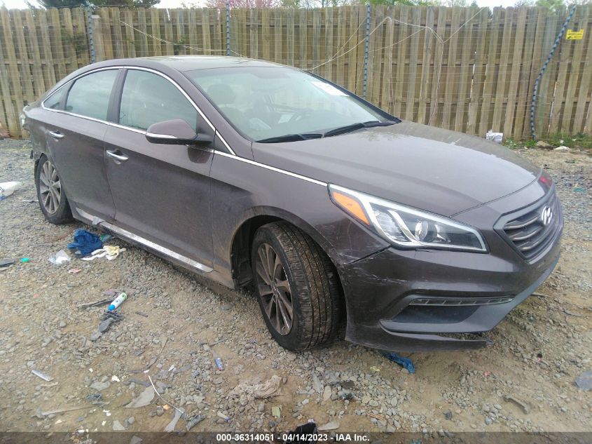 2016 HYUNDAI SONATA 2.4L SPORT - 5NPE34AF8GH426930