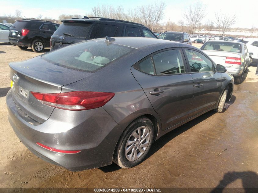 2017 HYUNDAI ELANTRA SE - KMHD74LF2HU088117