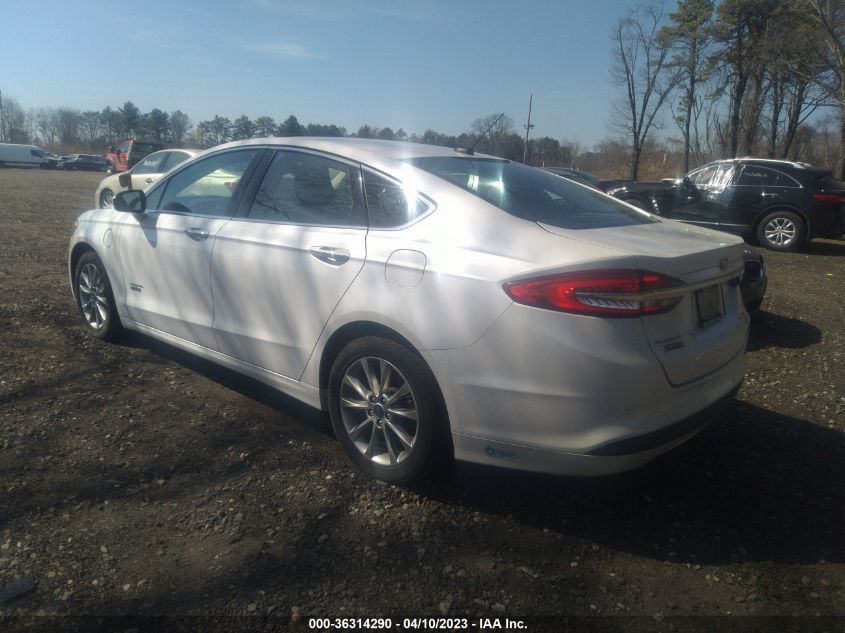 2018 FORD FUSION ENERGI SE - 3FA6P0PU3JR189782