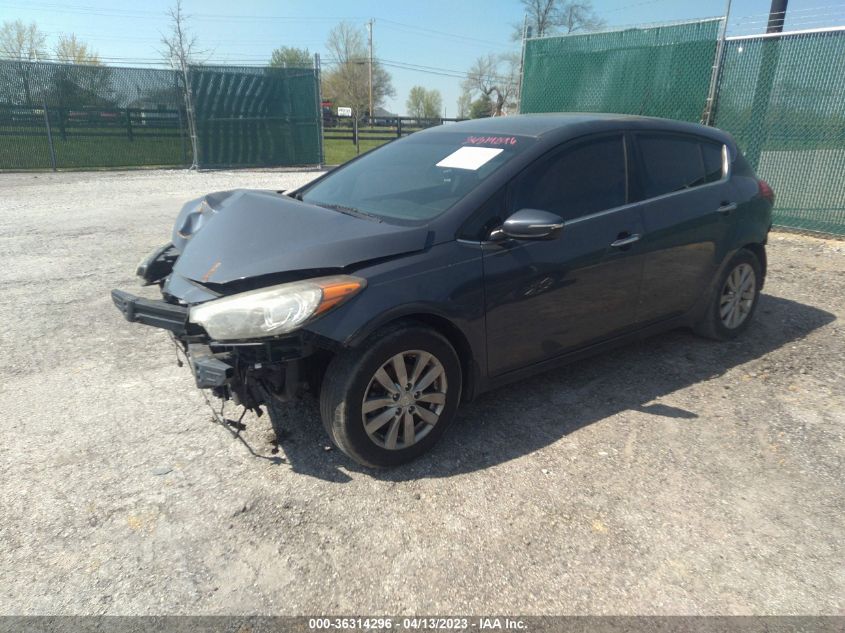 2014 KIA FORTE 5-DOOR EX - KNAFX5A85E5181496