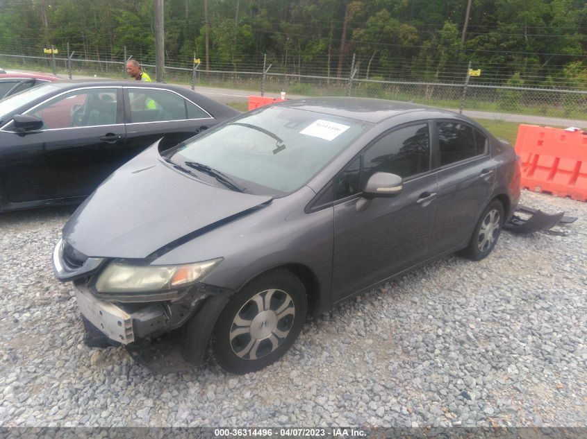 2013 HONDA CIVIC HYBRID 19XFB4F37DE202134