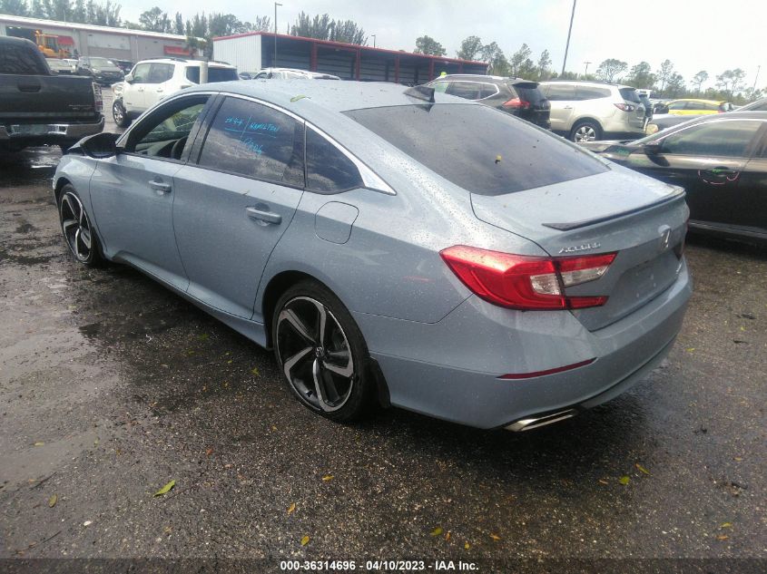 2022 HONDA ACCORD SEDAN SPORT - 1HGCV1F37NA107507