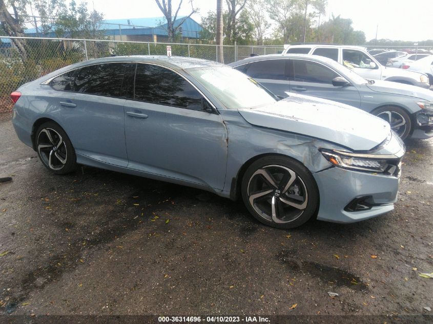 2022 HONDA ACCORD SEDAN SPORT - 1HGCV1F37NA107507