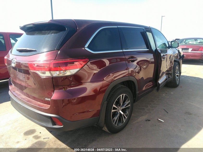 VIN 5TDBZRFH5HS418062 2017 TOYOTA HIGHLANDER LE