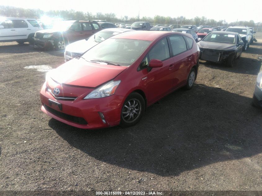 2013 TOYOTA PRIUS V TWO/THREE/FIVE - JTDZN3EU4D3198074