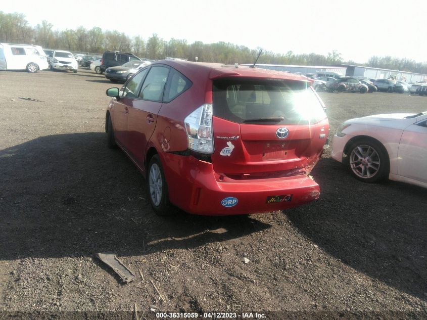 2013 TOYOTA PRIUS V TWO/THREE/FIVE - JTDZN3EU4D3198074