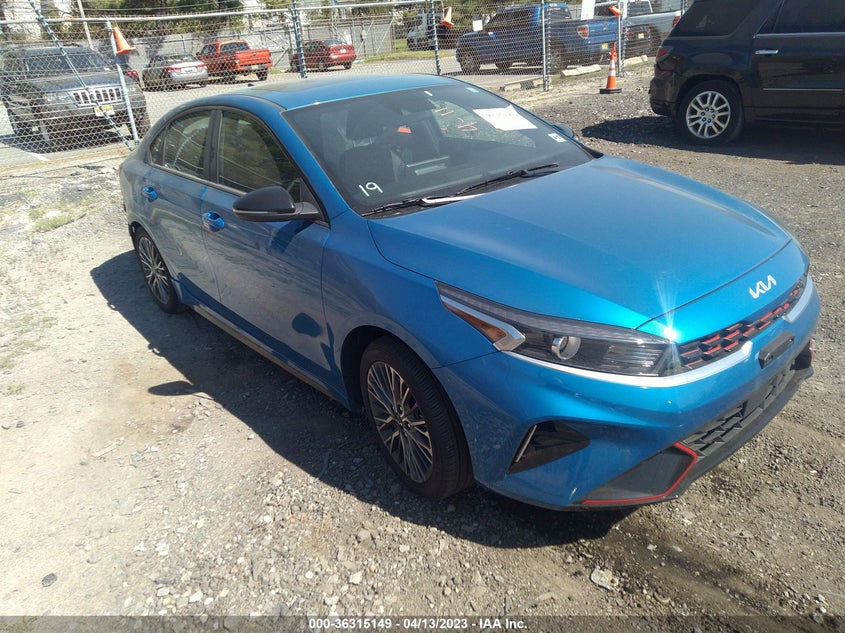 VIN 3KPF54AD2NE491481 2022 KIA FORTE GT-LINE
