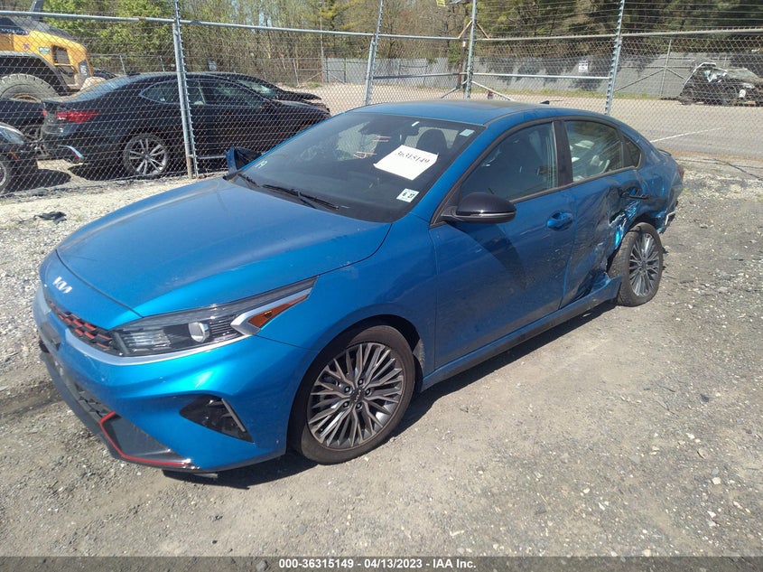VIN 3KPF54AD2NE491481 2022 KIA FORTE GT-LINE