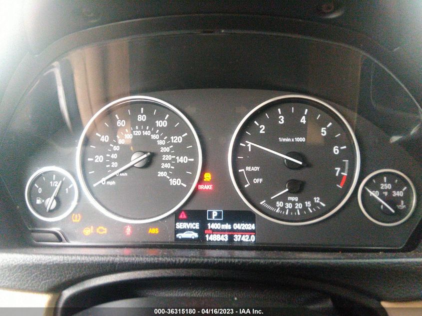 2013 BMW 3 SERIES 328I - WBA3A5G50DNP19022