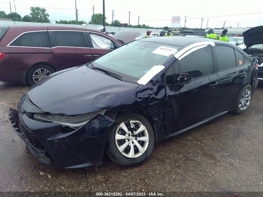 VIN 5YFEPMAE7NP283710 2022 TOYOTA COROLLA LE