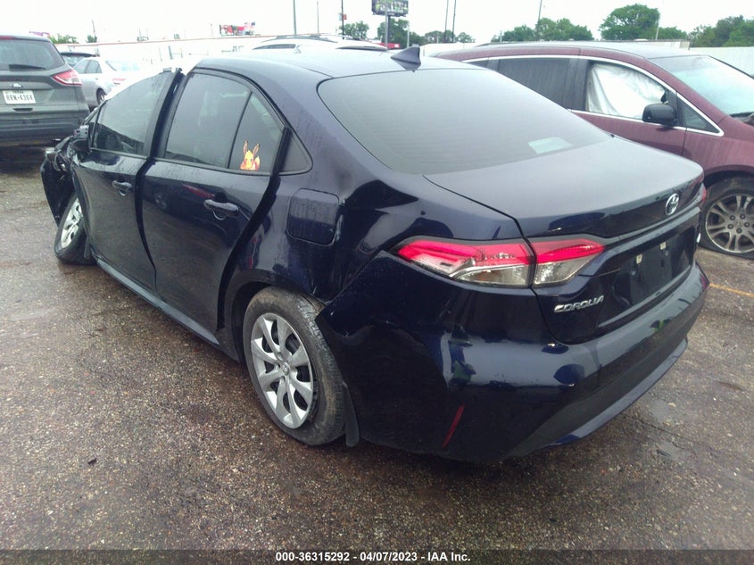 VIN 5YFEPMAE7NP283710 2022 TOYOTA COROLLA LE