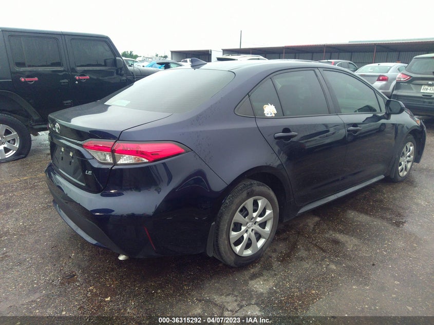 VIN 5YFEPMAE7NP283710 2022 TOYOTA COROLLA LE