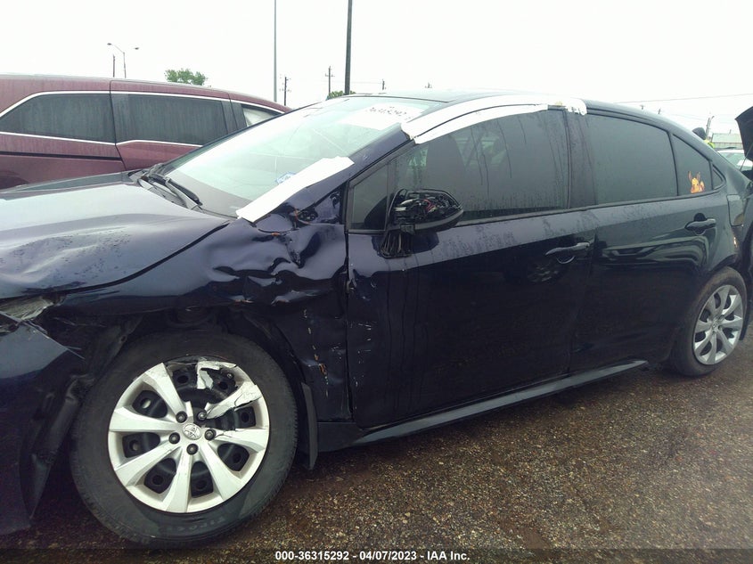 VIN 5YFEPMAE7NP283710 2022 TOYOTA COROLLA LE