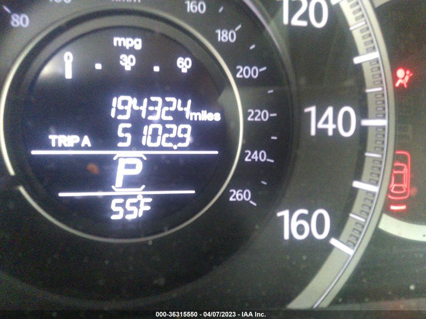 2015 HONDA ACCORD SEDAN EX-L - 1HGCR2F81FA073457