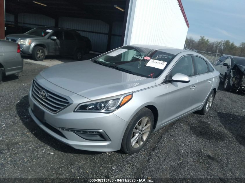 2015 HYUNDAI SONATA 2.4L SE - 5NPE24AF9FH213194