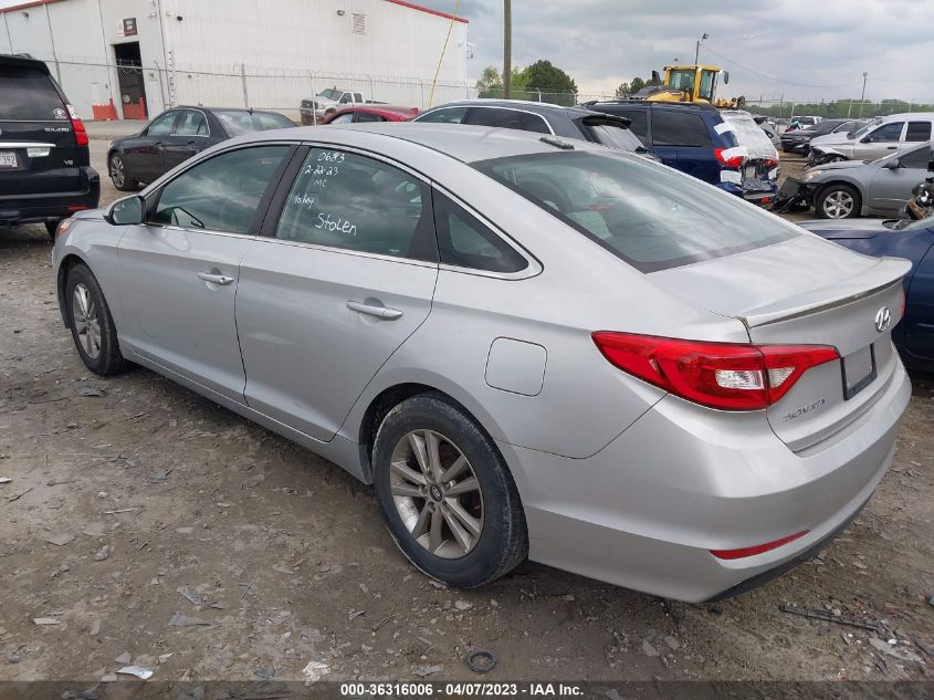 2017 HYUNDAI SONATA 2.4L - 5NPE24AF7HH507471