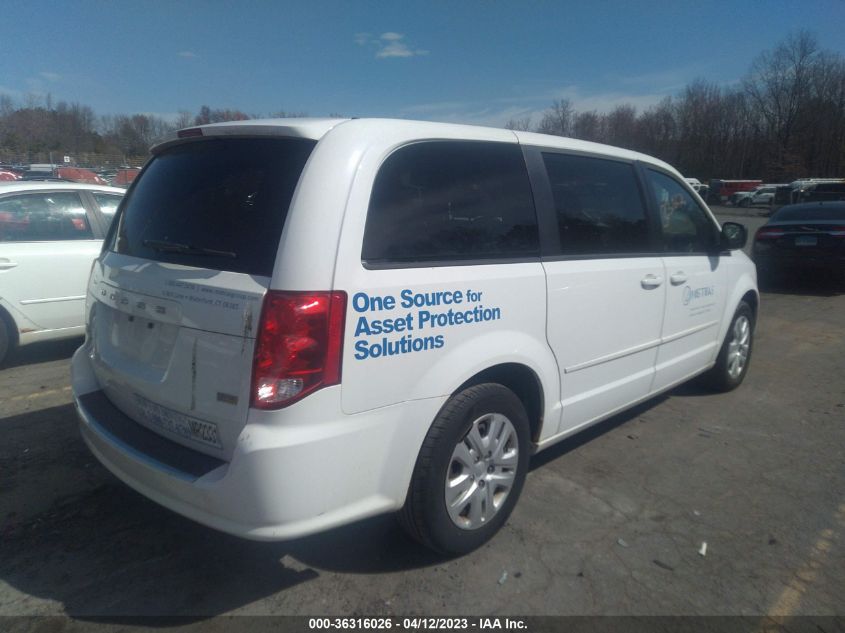 2014 DODGE GRAND CARAVAN SE - 2C4RDGBG5ER401829