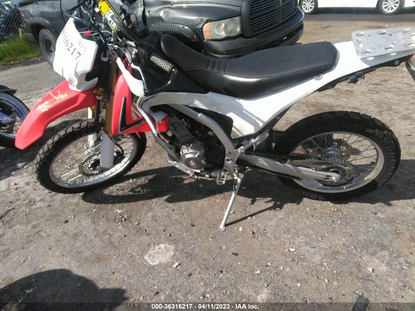 2013 HONDA CRF250 L - MLHMD3810D5002714