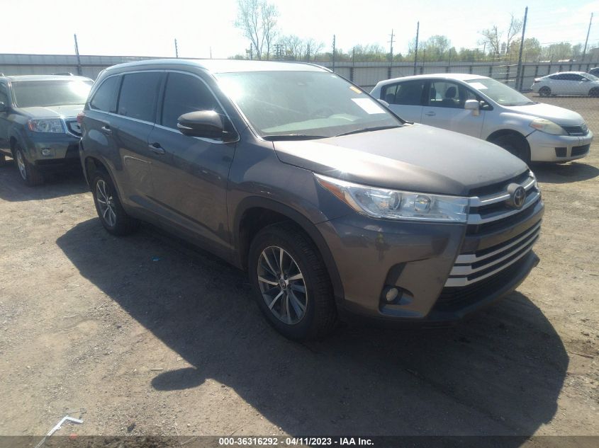 2019 TOYOTA HIGHLANDER SE/XLE - 5TDKZRFH1KS571884