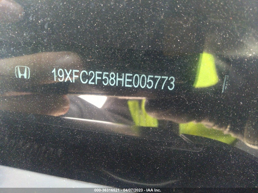 VIN 19XFC2F58HE005773 2017 HONDA CIVIC SEDAN LX