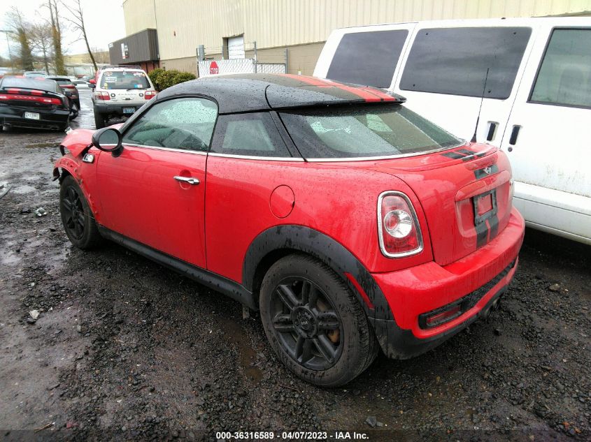 2013 MINI COOPER COUPE S - WMWSX3C59DT408611