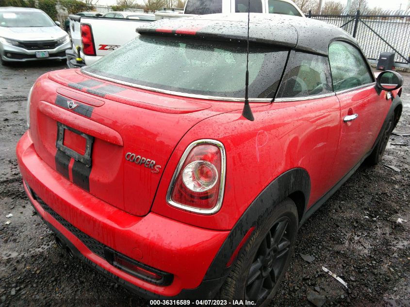 2013 MINI COOPER COUPE S - WMWSX3C59DT408611