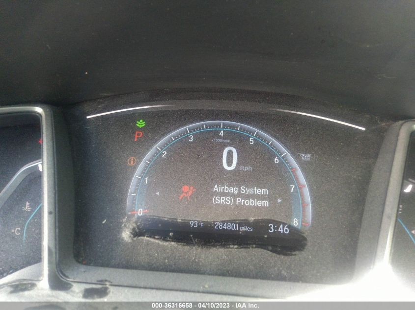 2016 HONDA CIVIC SEDAN EX-T - 19XFC1F38GE213983