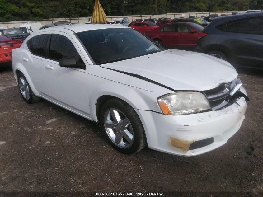 2013 DODGE AVENGER SE - 1C3CDZABXDN594602