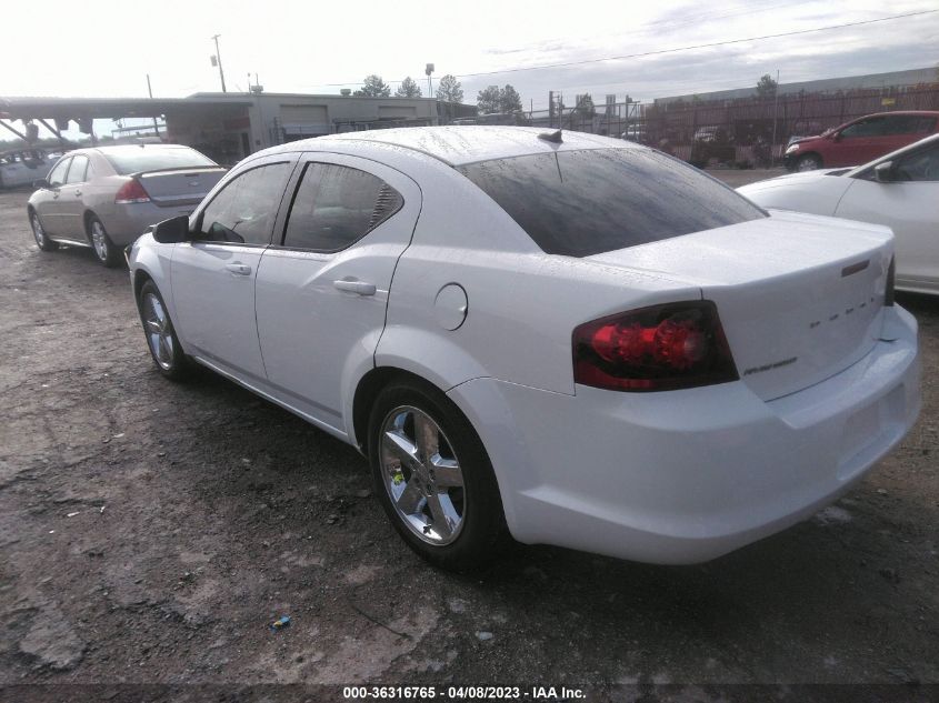 2013 DODGE AVENGER SE - 1C3CDZABXDN594602