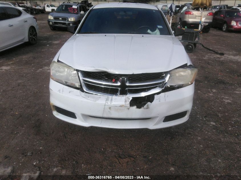 2013 DODGE AVENGER SE - 1C3CDZABXDN594602