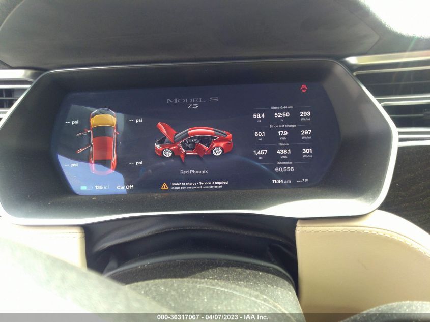 2016 TESLA MODEL S 70 KWH - 5YJSA1E15GF174008