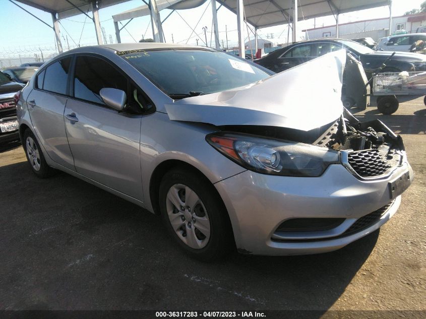 2016 KIA FORTE LX - KNAFK4A63G5483444