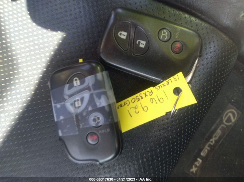 2013 LEXUS RX 350 - 2T2BK1BAXDC212524