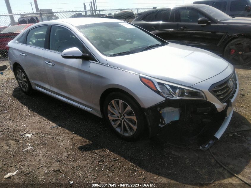 2015 HYUNDAI SONATA 2.4L SPORT - 5NPE34AF7FH108182