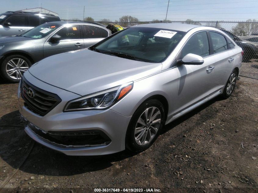 2015 HYUNDAI SONATA 2.4L SPORT - 5NPE34AF7FH108182