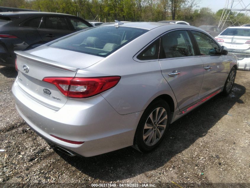 2015 HYUNDAI SONATA 2.4L SPORT - 5NPE34AF7FH108182