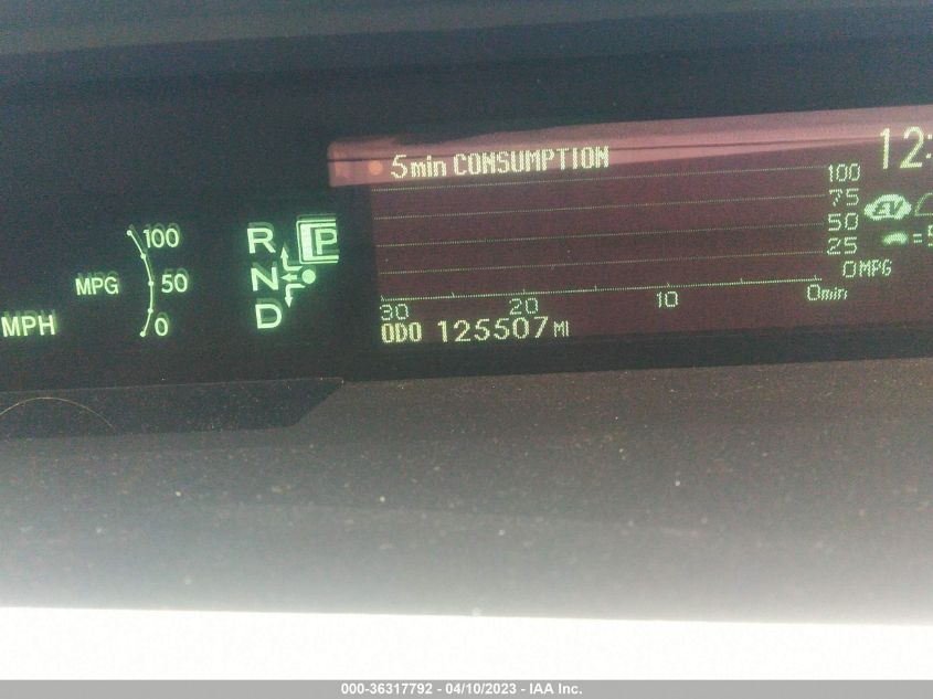 2013 TOYOTA PRIUS ONE/TWO/THREE/FOUR/FIVE - JTDKN3DU8D5636599