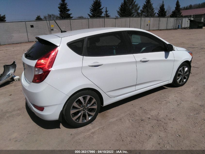 2015 HYUNDAI ACCENT SPORT - KMHCU5AE6FU225254