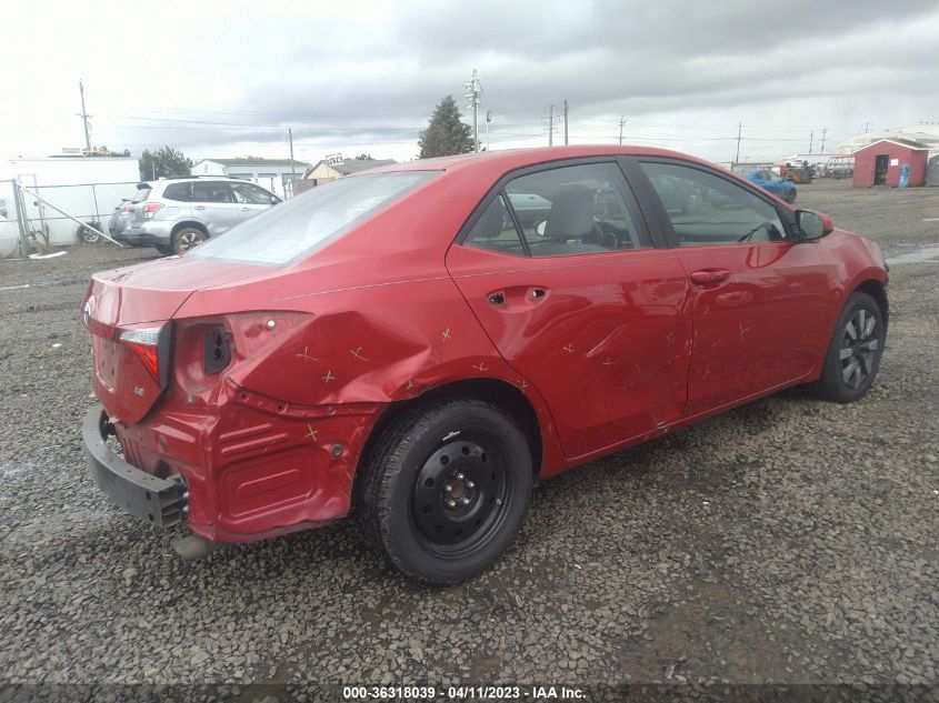 2016 TOYOTA COROLLA LE - 2T1BURHE1GC687507