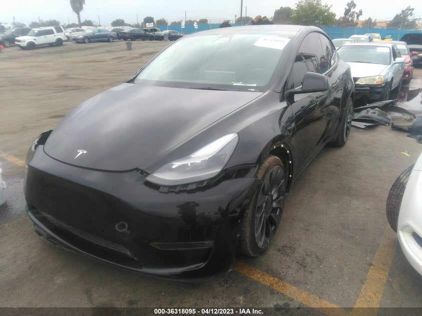 2022 TESLA MODEL Y DUAL MOTOR FR AC IND(VIN: 7SAYGDEF1NF490477