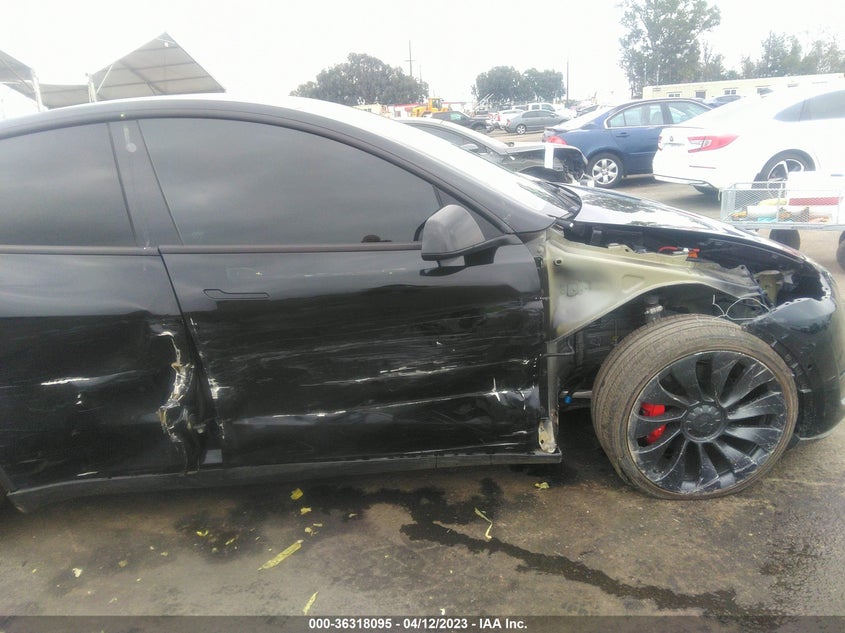 VIN 7SAYGDEF1NF490477 2022 TESLA MODEL Y PERFORMANCE