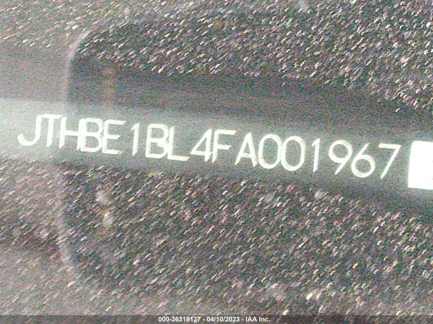 2015 LEXUS GS 350 - JTHBE1BL4FA001967
