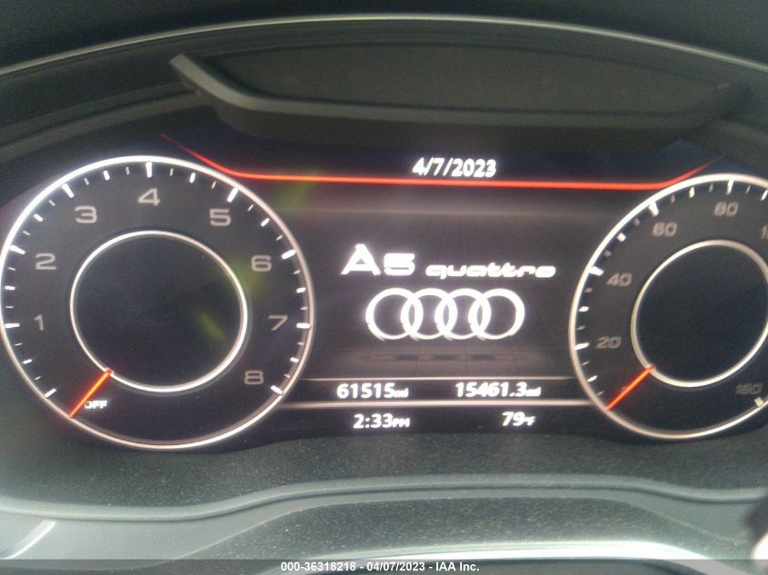 2018 AUDI A5 SPORTBACK PRESTIGE - WAUCNCF50JA040915