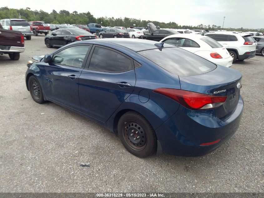 2016 HYUNDAI ELANTRA SE - 5NPDH4AE6GH773645